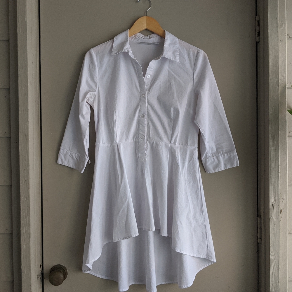 New York & Company High-low hem peplum